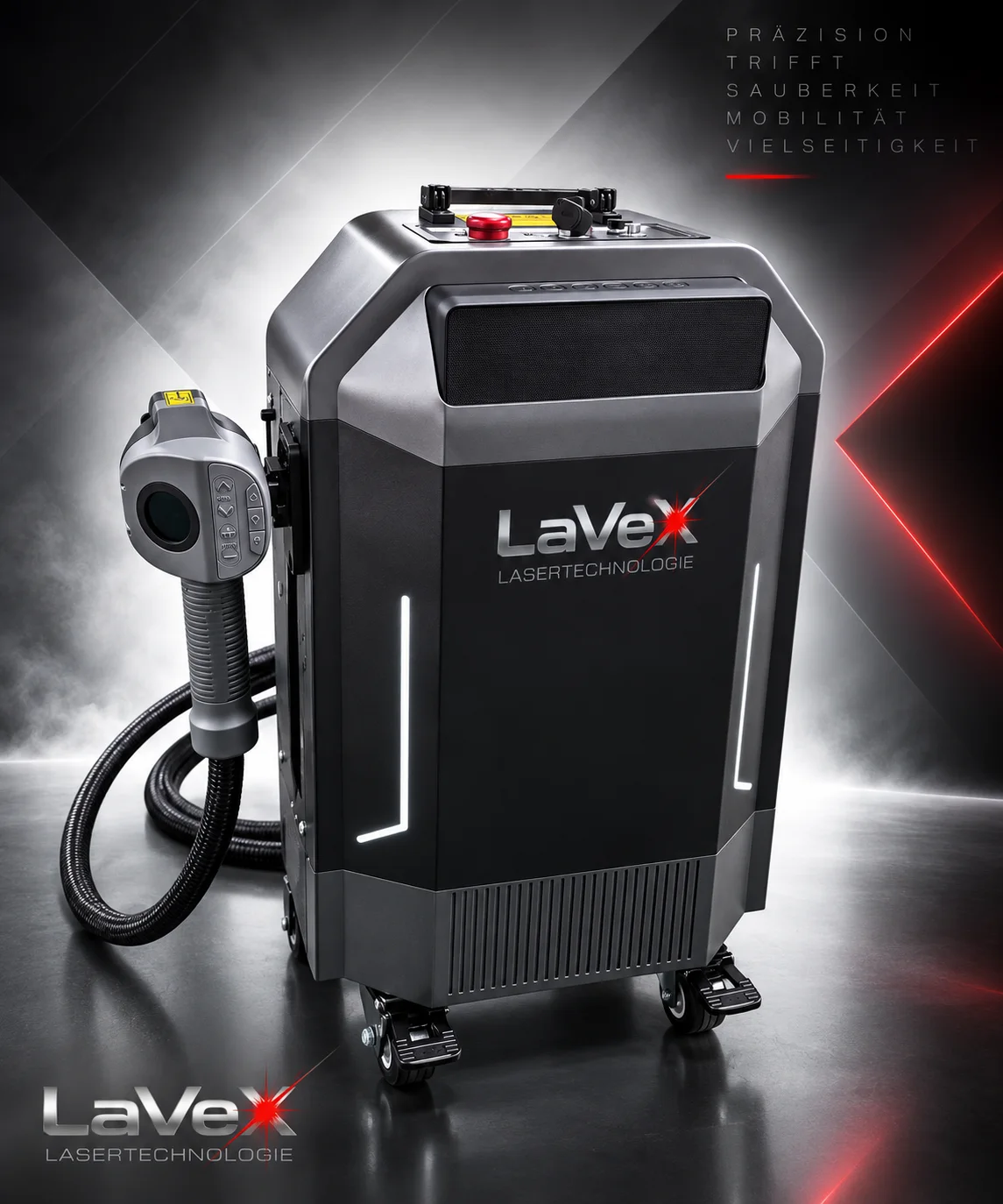 LaVeX Kompaktes Laserreinigungssystem – mit Gravur